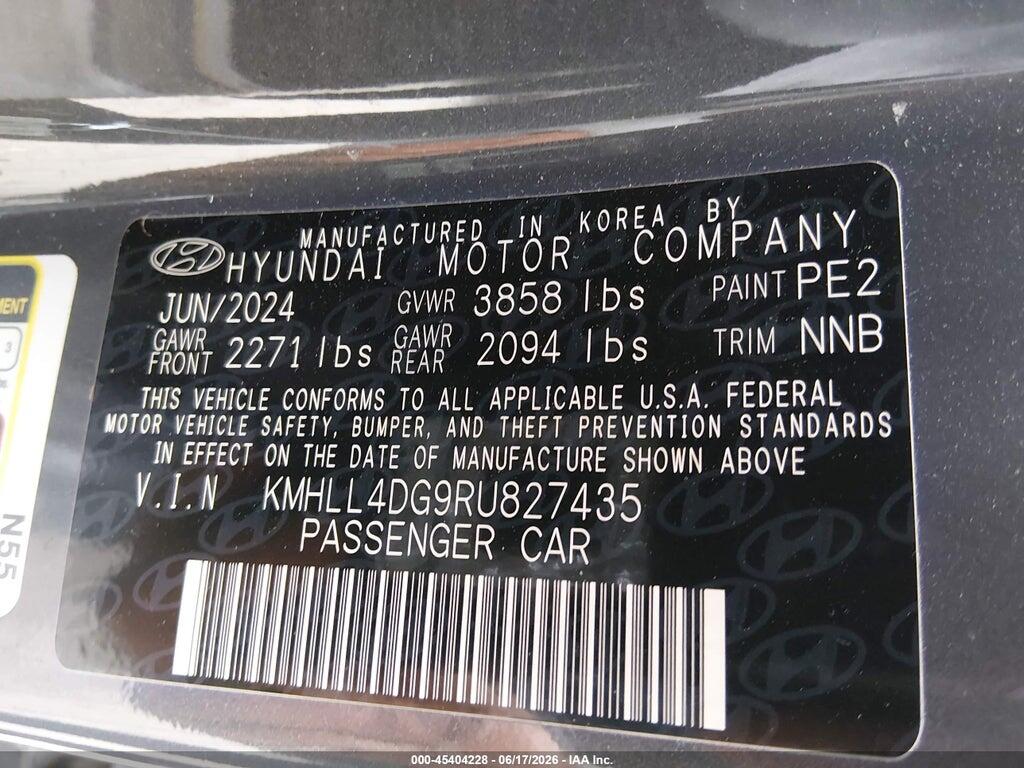 KMHLL4DG9RU827435 2024 HYUNDAI ELANTRA photo no. 9