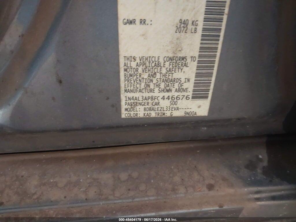 1N4AL3AP8FC446676 2015 NISSAN ALTIMA photo no. 9