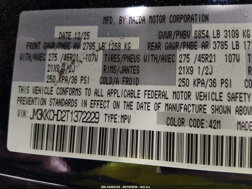 JM3KKCHD2T1372229 2026 MAZDA CX-90 photo no. 9