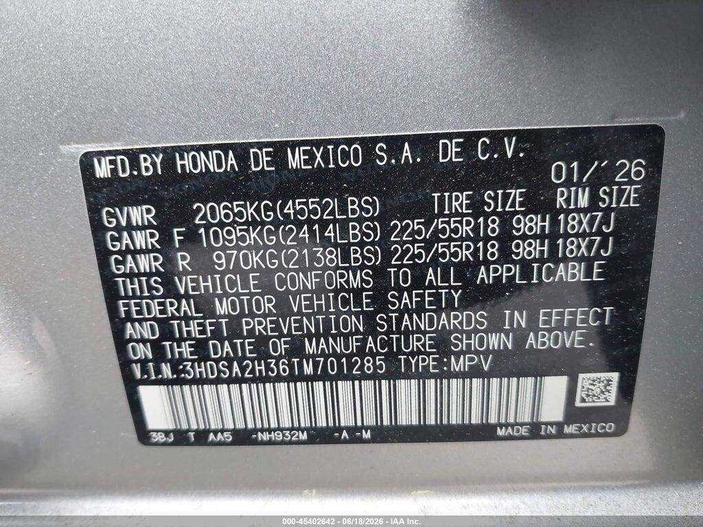 3HDSA2H36TM701285 2026 ACURA ADX photo no. 9