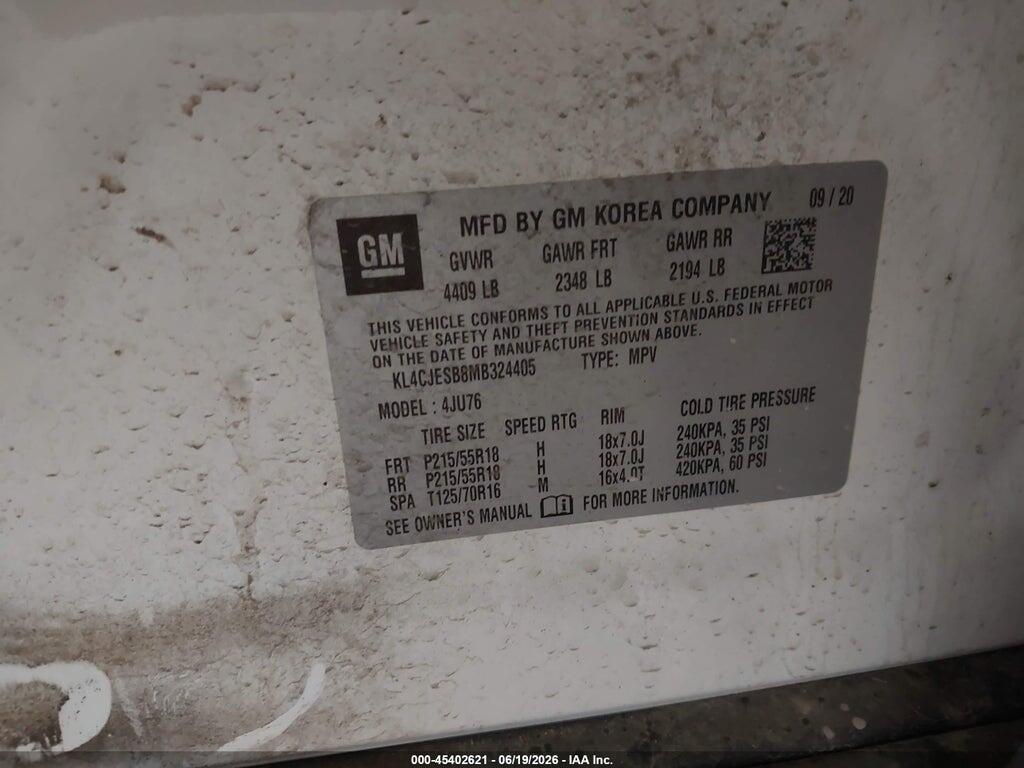 KL4CJESB8MB324405 2021 BUICK ENCORE photo no. 9