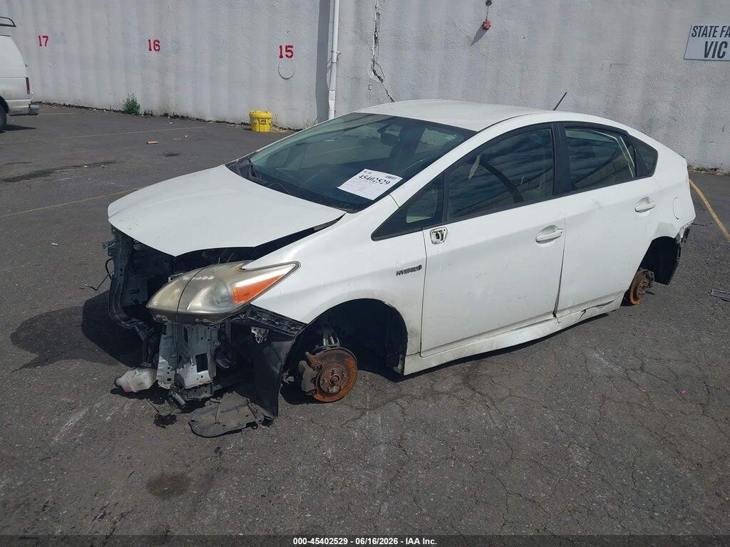 JTDKN3DU5D5668538 2013 TOYOTA PRIUS photo no. 2