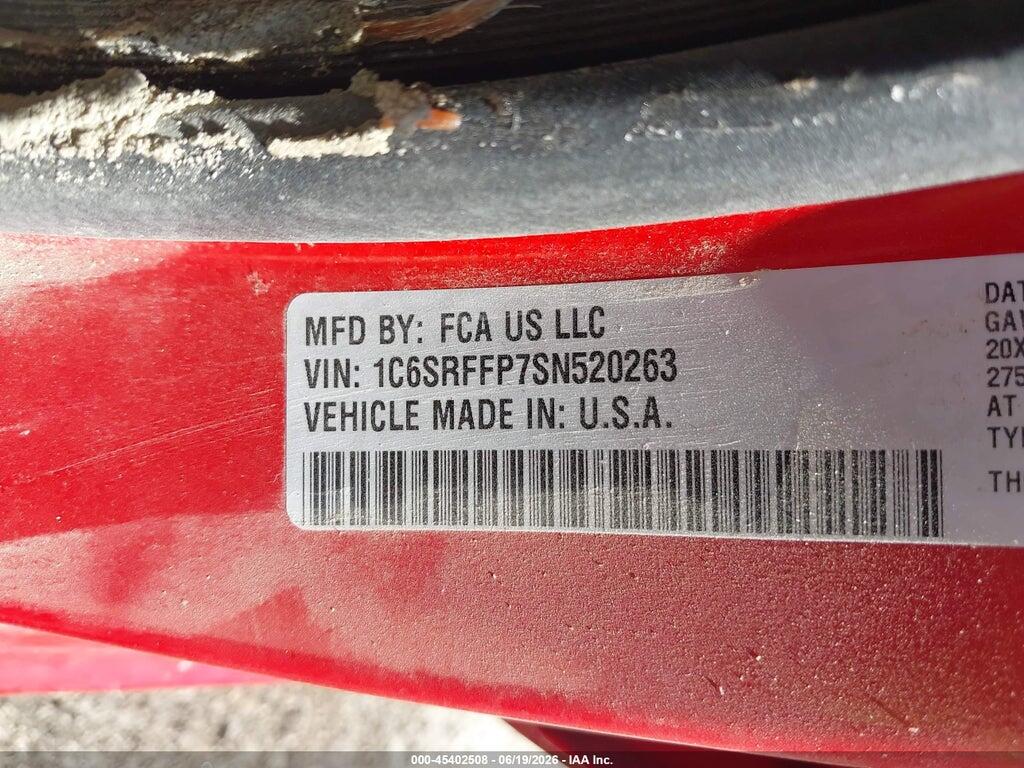1C6SRFFP7SN520263 2025 RAM 1500 photo no. 9
