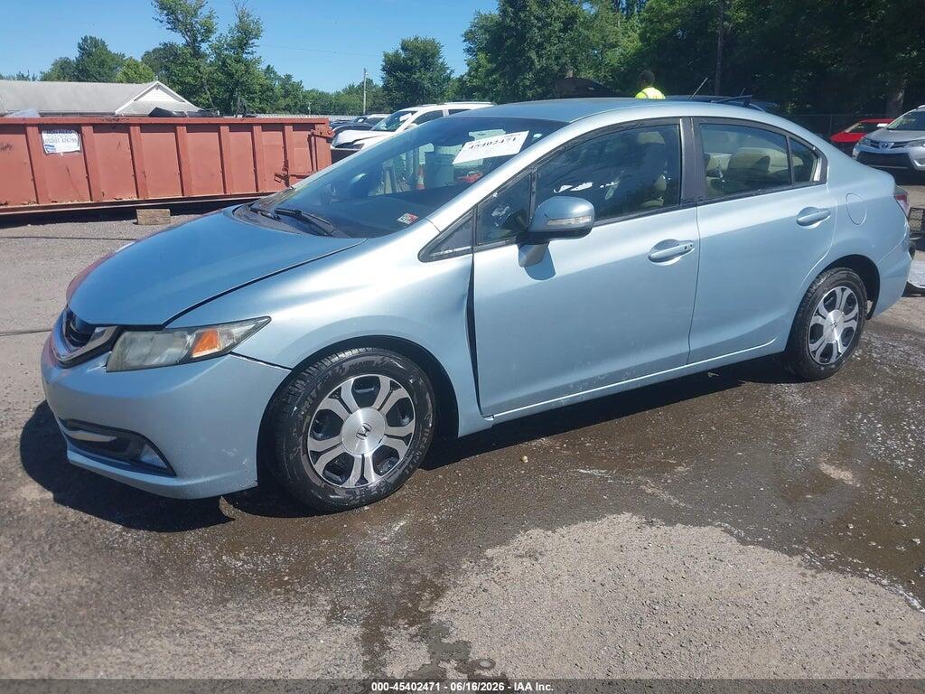 19XFB4F35EE001558 2014 HONDA CIVIC HYBRID photo no. 2