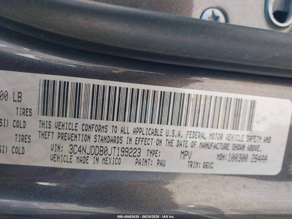 3C4NJDDB0JT199223 2018 JEEP COMPASS photo no. 9