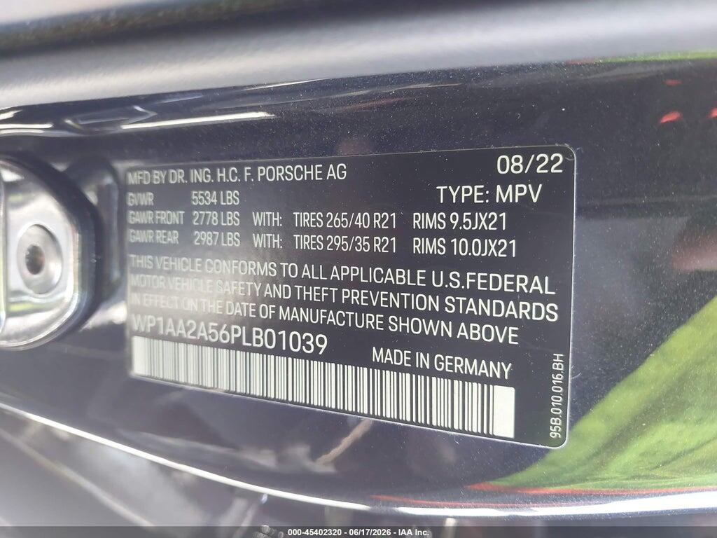 WP1AA2A56PLB01039 2023 PORSCHE MACAN photo no. 9