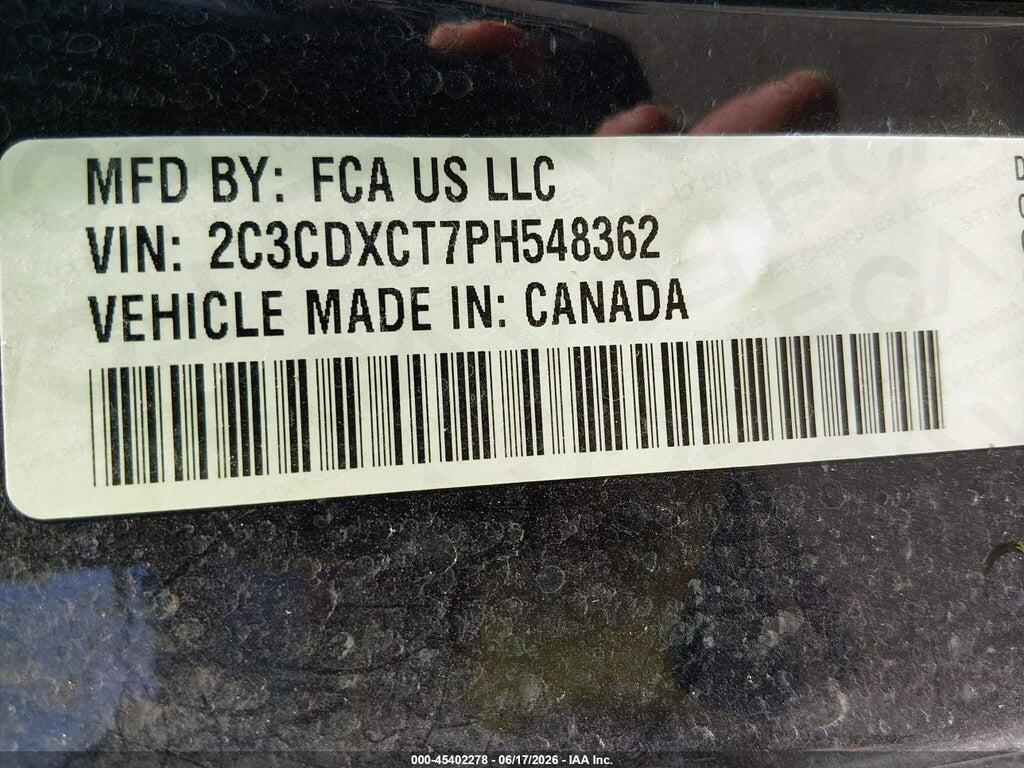 2C3CDXCT7PH548362 2023 DODGE CHARGER photo no. 9
