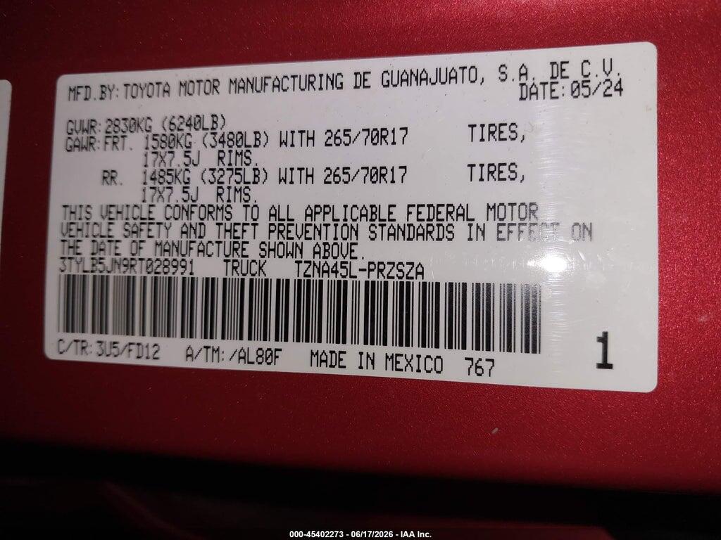 3TYLB5JN9RT028991 2024 TOYOTA TACOMA photo no. 9