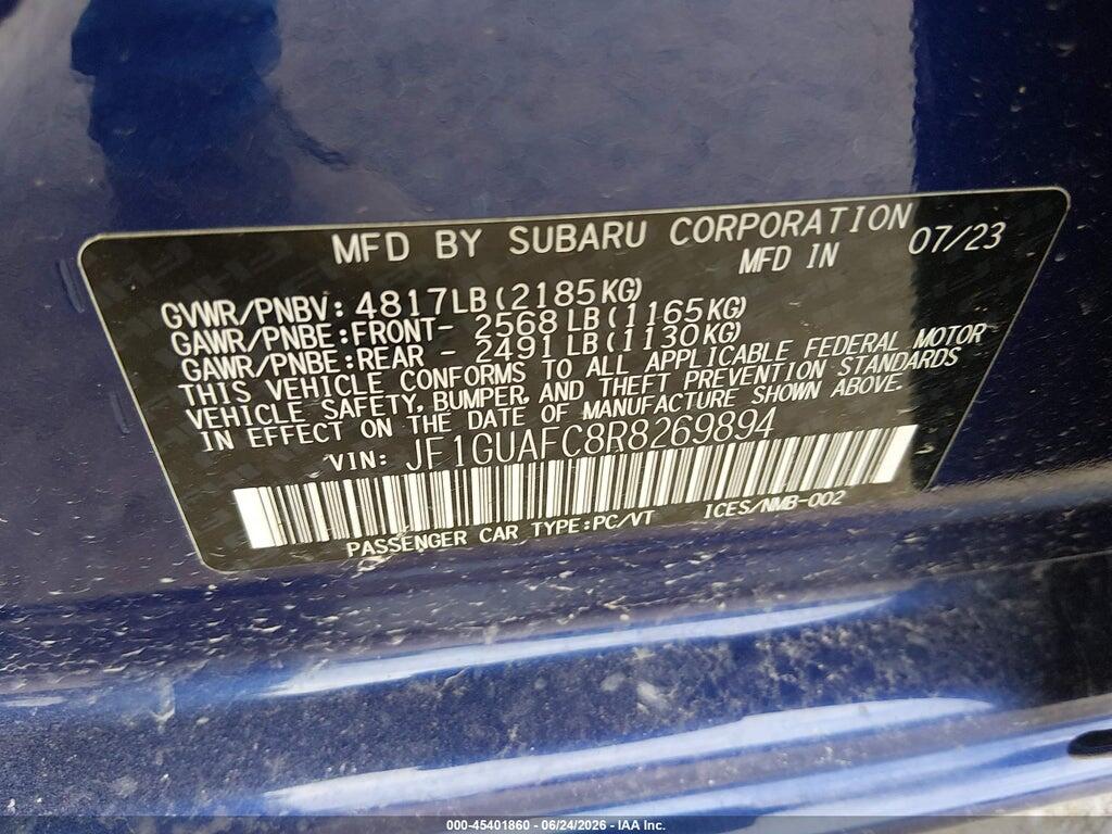 JF1GUAFC8R8269894 2024 SUBARU IMPREZA photo no. 9