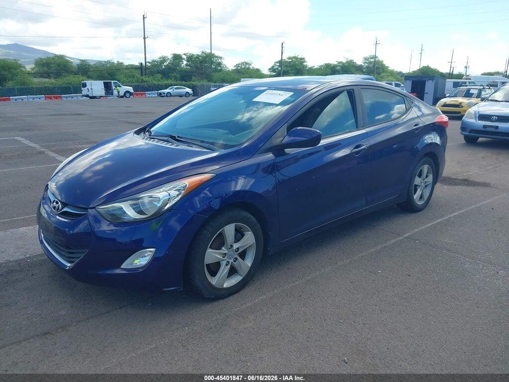 5NPDH4AE3CH103304 2012 HYUNDAI ELANTRA photo no. 2