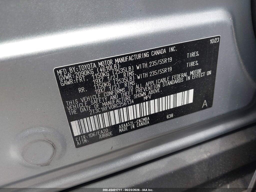 2T3C1RFV0RC256134 2024 TOYOTA RAV4 photo no. 9