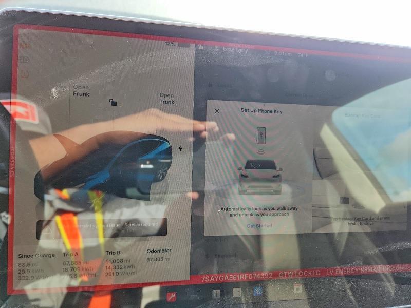 7SAYGAEE1RF074392 2024 TESLA MODEL Y photo no. 9