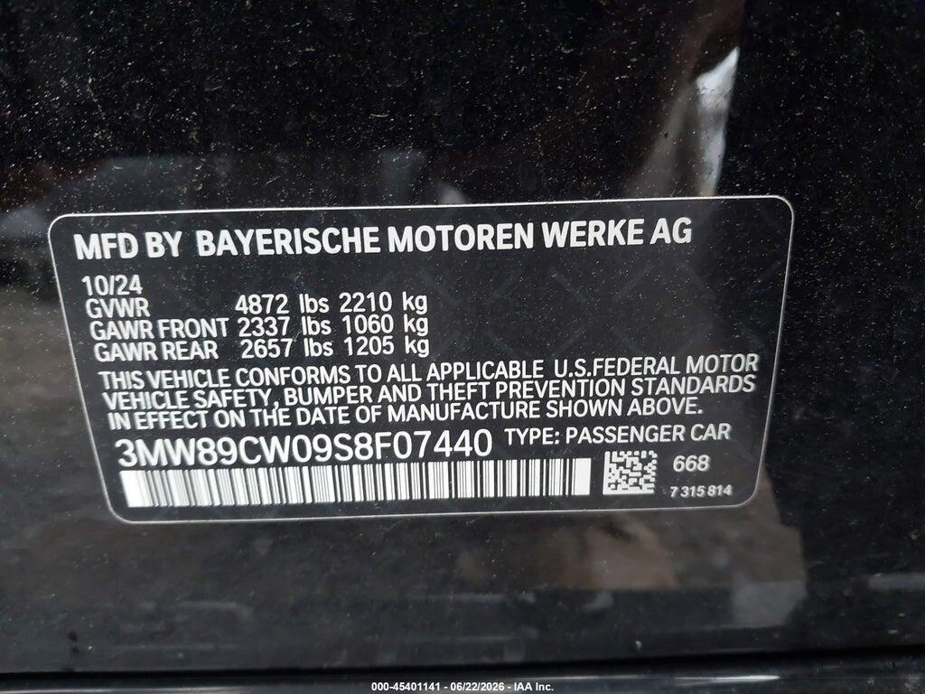3MW89CW09S8F07440 2025 BMW 330I photo no. 9