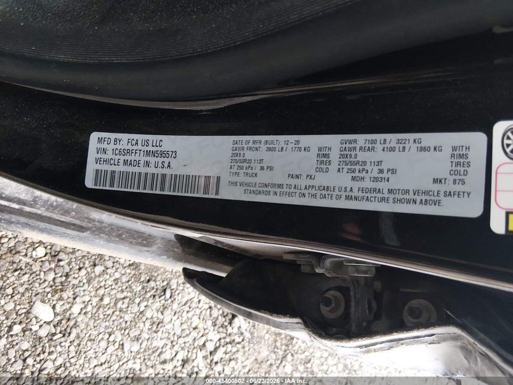 1C6SRFFT1MN595573 2021 RAM 1500 photo no. 9