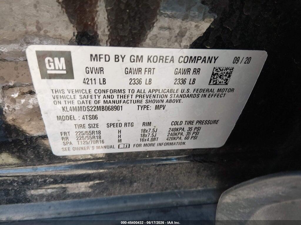 KL4MMDS22MB068901 2021 BUICK ENCORE GX photo no. 9