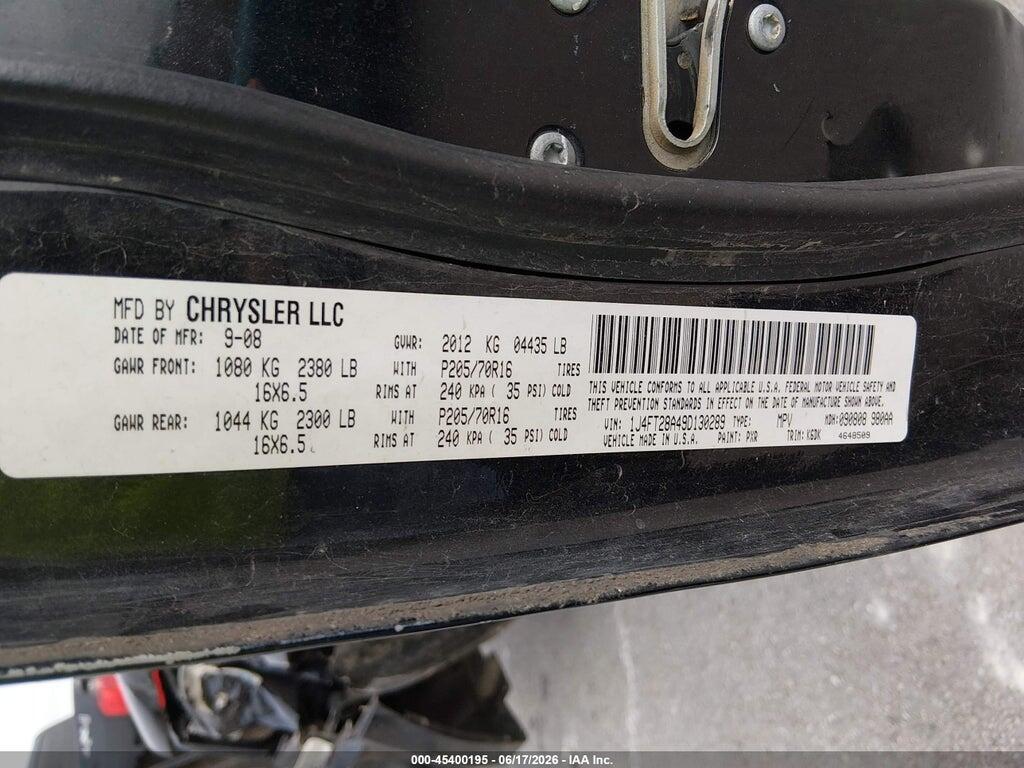1J4FT28A49D130289 2009 JEEP PATRIOT photo no. 9