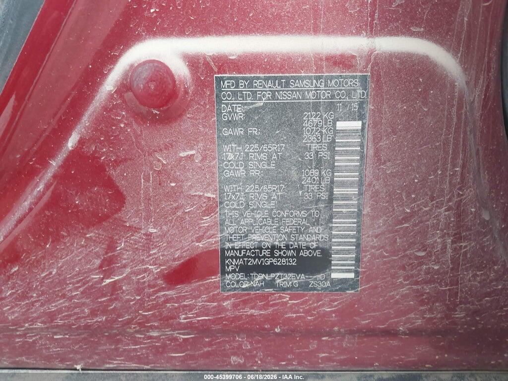KNMAT2MV1GP628132 2016 NISSAN ROGUE photo no. 9