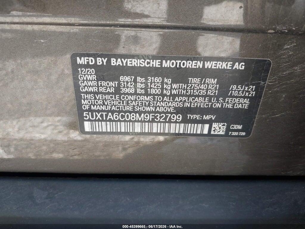 5UXTA6C08M9F32799 2021 BMW X5 PHEV photo no. 9