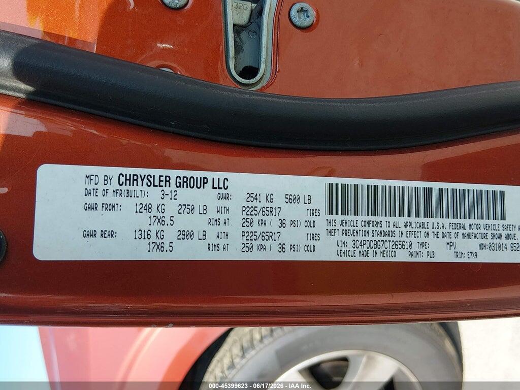 3C4PDDBG7CT265610 2012 DODGE JOURNEY photo no. 7