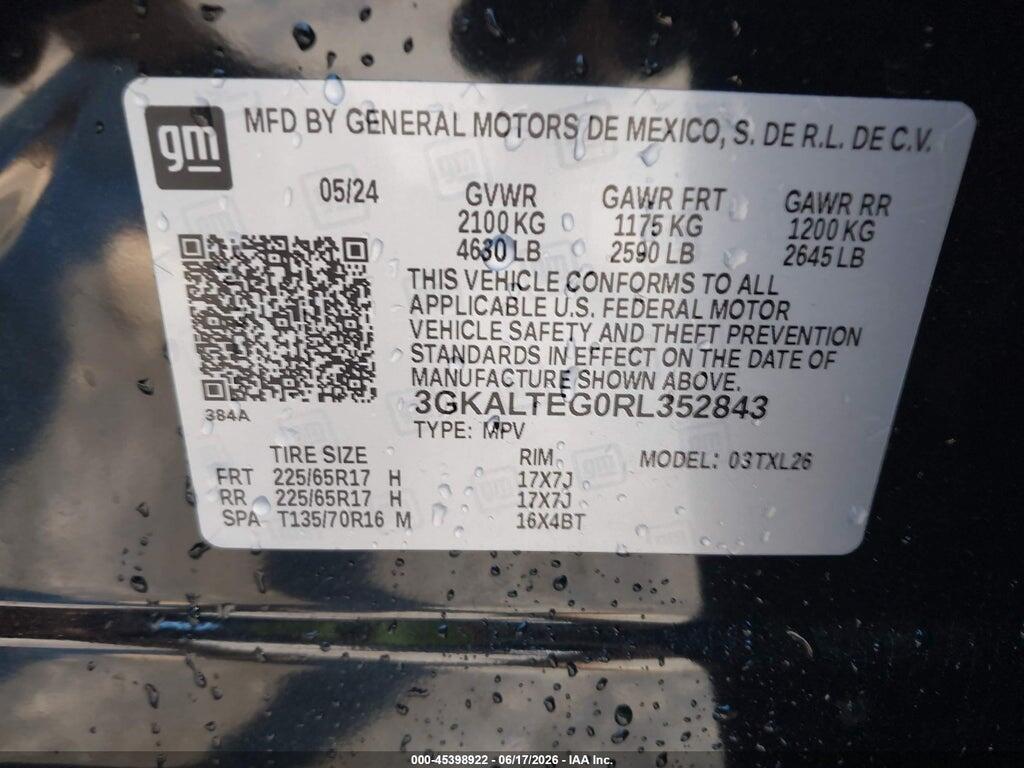 3GKALTEG0RL352843 2024 GMC TERRAIN photo no. 9