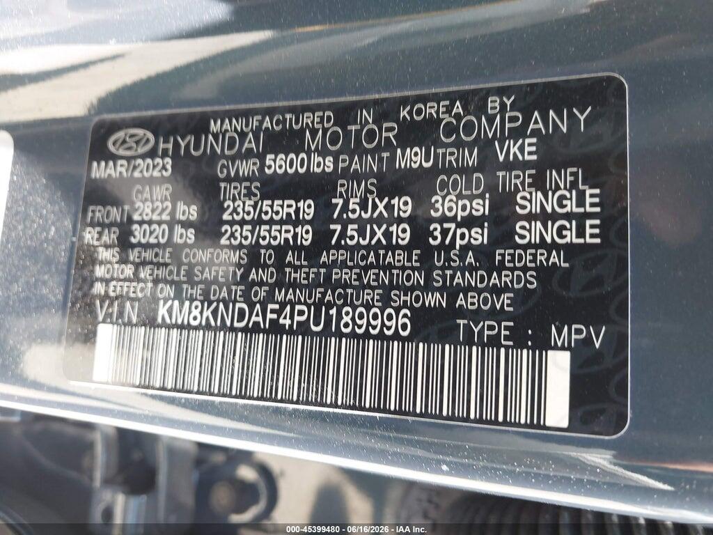 KM8KNDAF4PU189996 2023 HYUNDAI IONIQ 5 photo no. 9