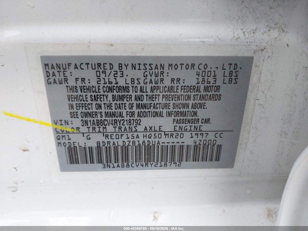 3N1AB8CV4RY218792 2024 NISSAN SENTRA photo no. 9