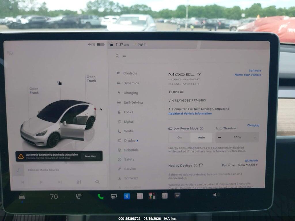 7SAYGDEE1PF748183 2023 TESLA MODEL Y photo no. 7