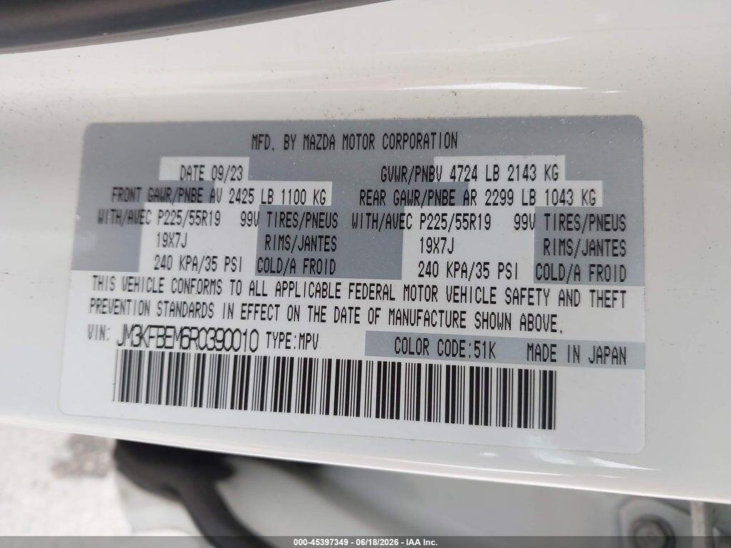 JM3KFBEM6R0390010 2024 MAZDA CX-5 photo no. 9