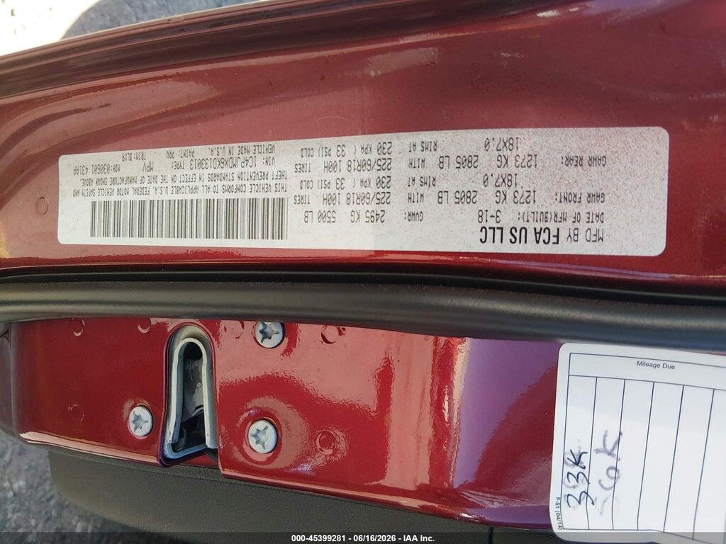 1C4PJMDX6KD133013 2019 JEEP CHEROKEE photo no. 9