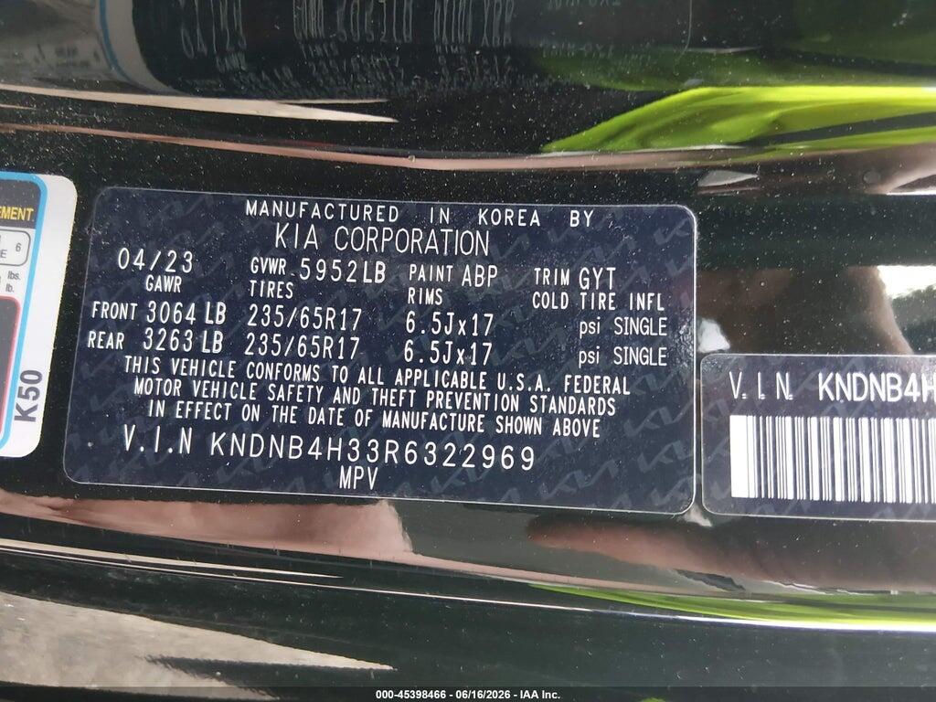 KNDNB4H33R6322969 2024 KIA CARNIVAL MPV photo no. 9