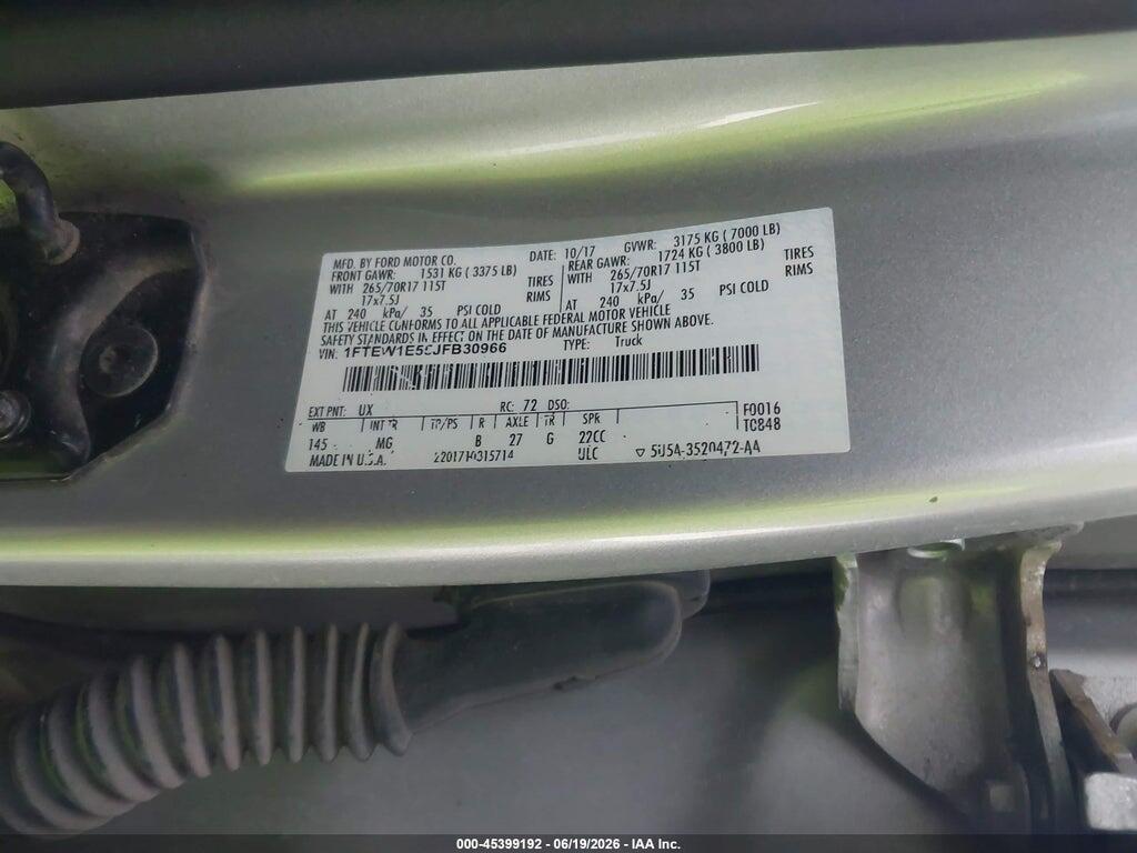 1FTEW1E55JFB30966 2018 FORD F-150 photo no. 9