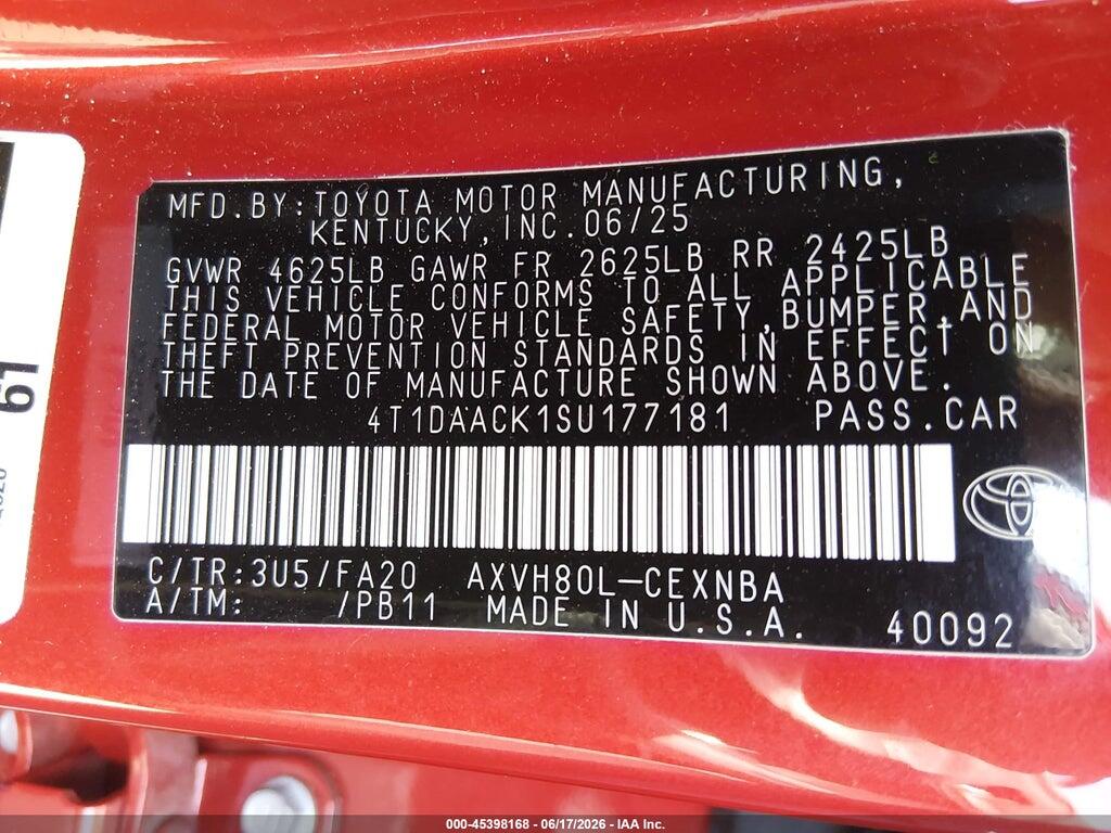 4T1DAACK1SU177181 2025 TOYOTA CAMRY photo no. 9