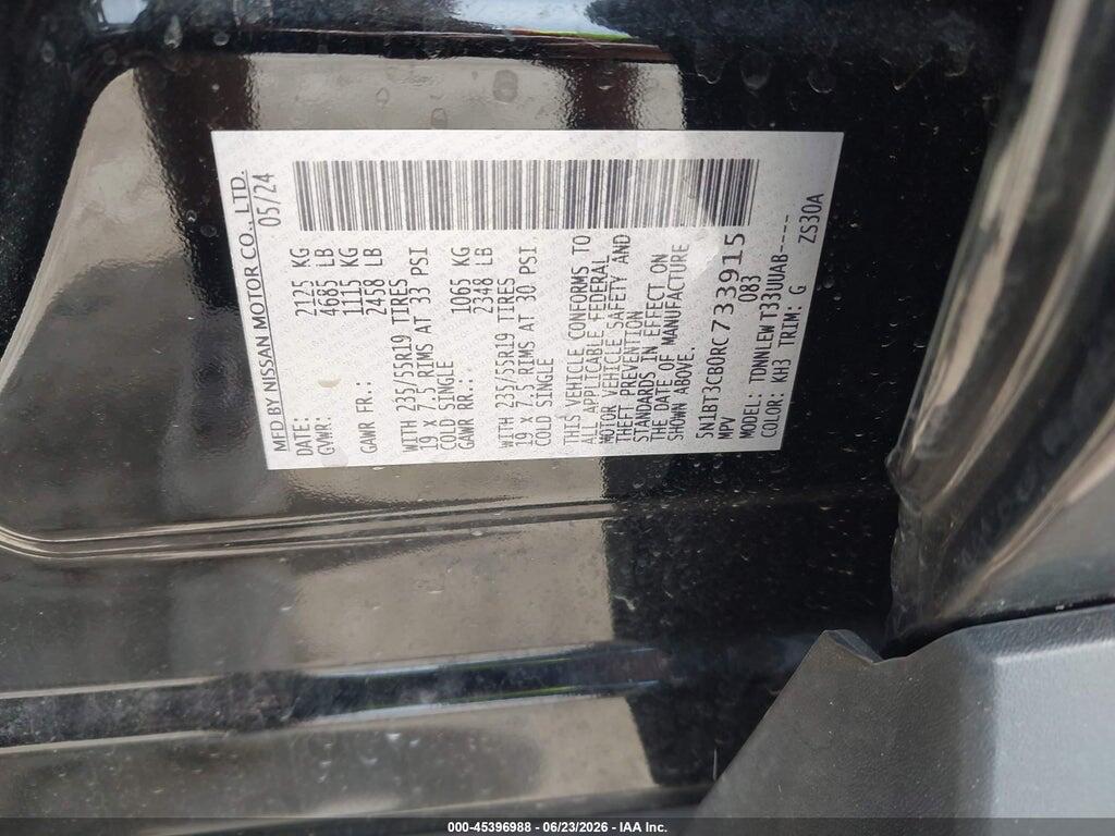 5N1BT3CB0RC733915 2024 NISSAN ROGUE photo no. 9