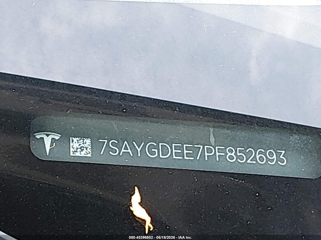 7SAYGDEE7PF852693 2023 TESLA MODEL Y photo no. 9
