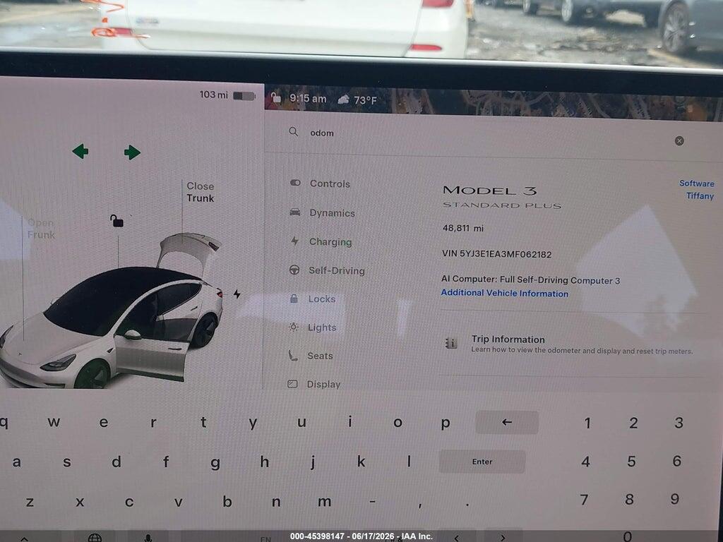 5YJ3E1EA3MF062182 2021 TESLA MODEL 3 photo no. 7