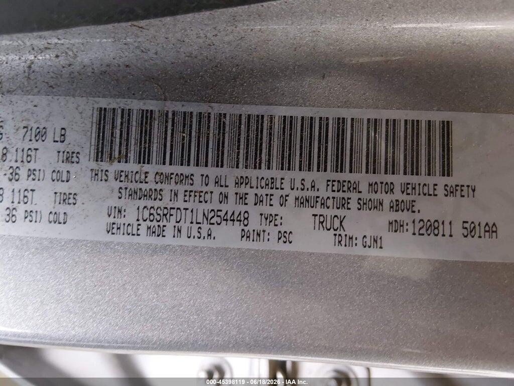 1C6SRFDT1LN254448 2020 RAM 1500 photo no. 9