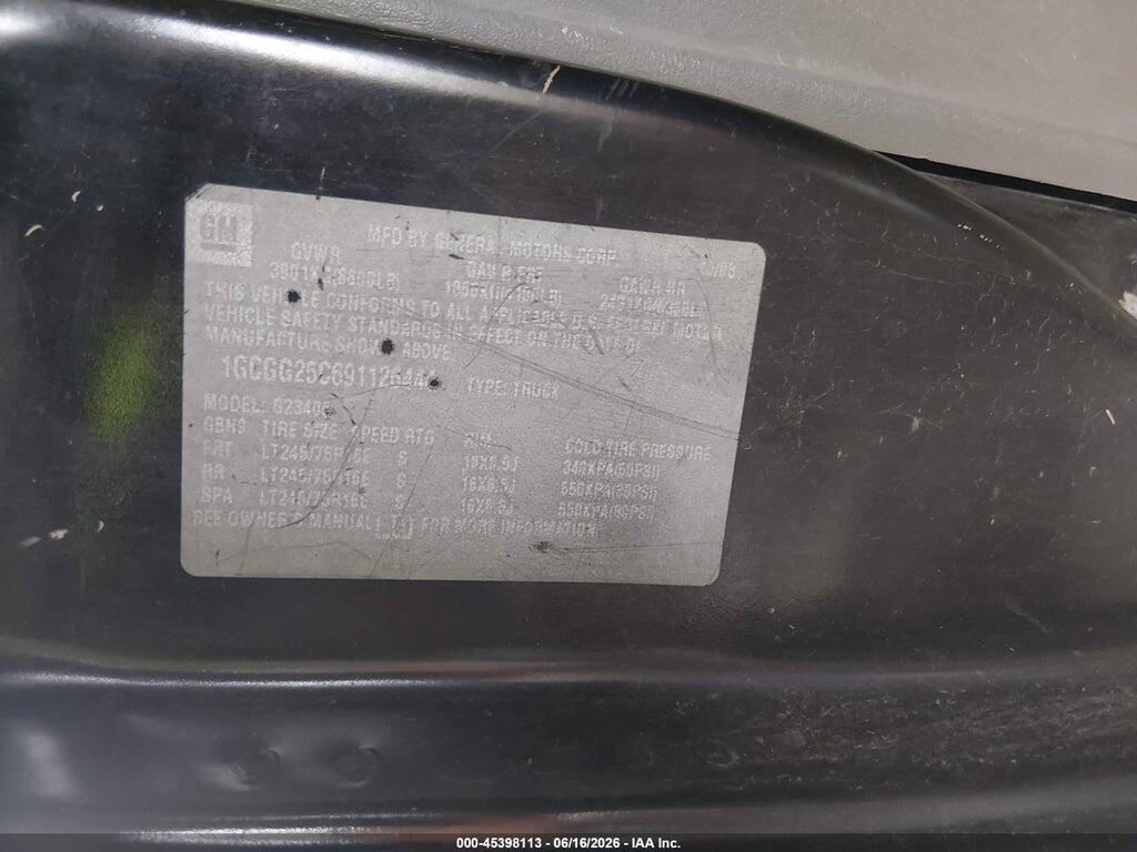 1GCGG25C691126444 2009 CHEVROLET EXPRESS photo no. 9