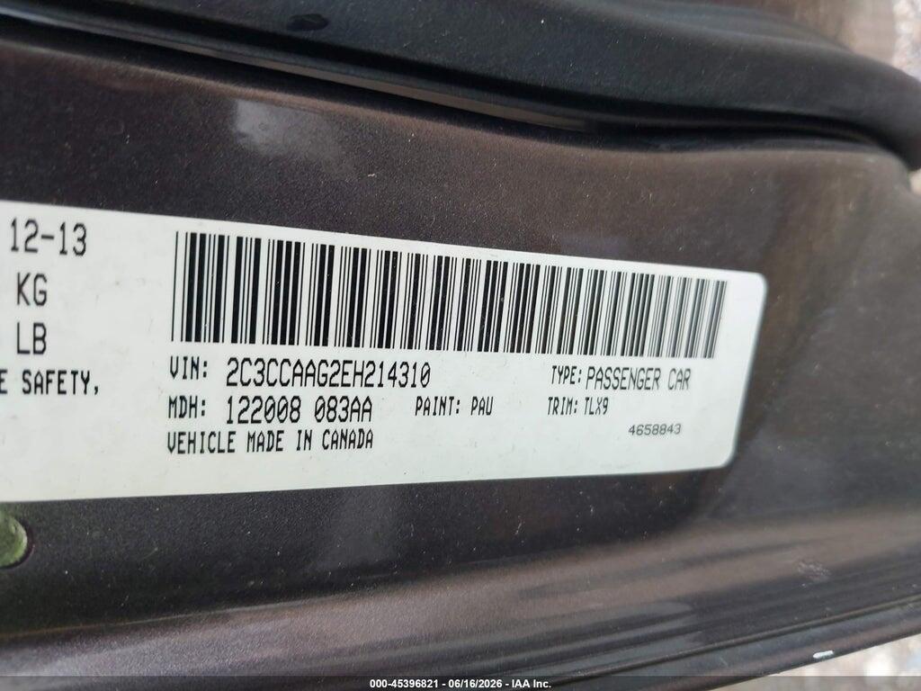 2C3CCAAG2EH214310 2014 CHRYSLER 300 photo no. 9