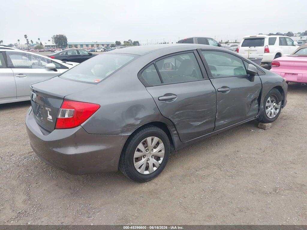 19XFB2F50CE345771 2012 HONDA CIVIC photo no. 4