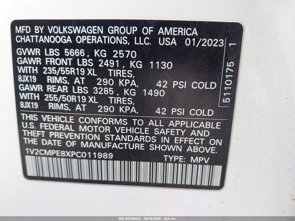 1V2CMPE8XPC011989 2023 VOLKSWAGEN ID.4 photo no. 9