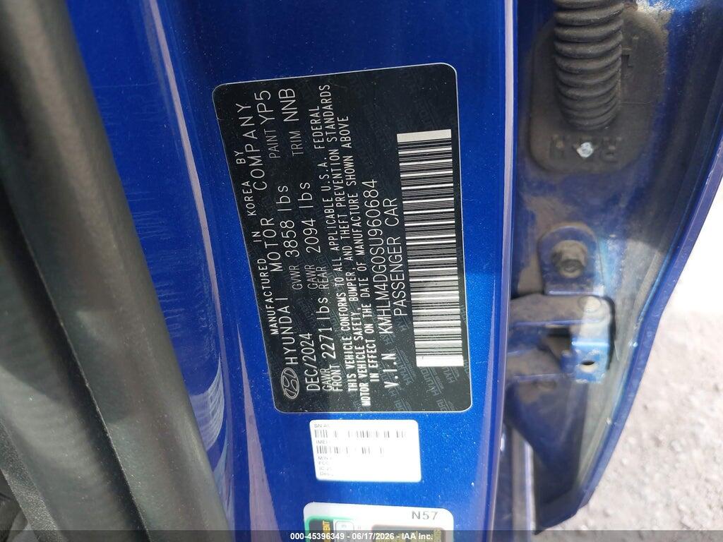 KMHLM4DG0SU960684 2025 HYUNDAI ELANTRA photo no. 9