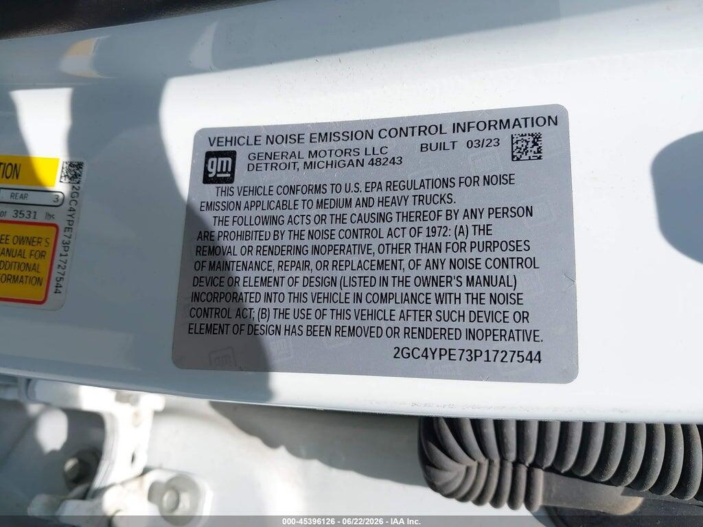 2GC4YPE73P1727544 2023 CHEVROLET SILVERADO 2500HD photo no. 9