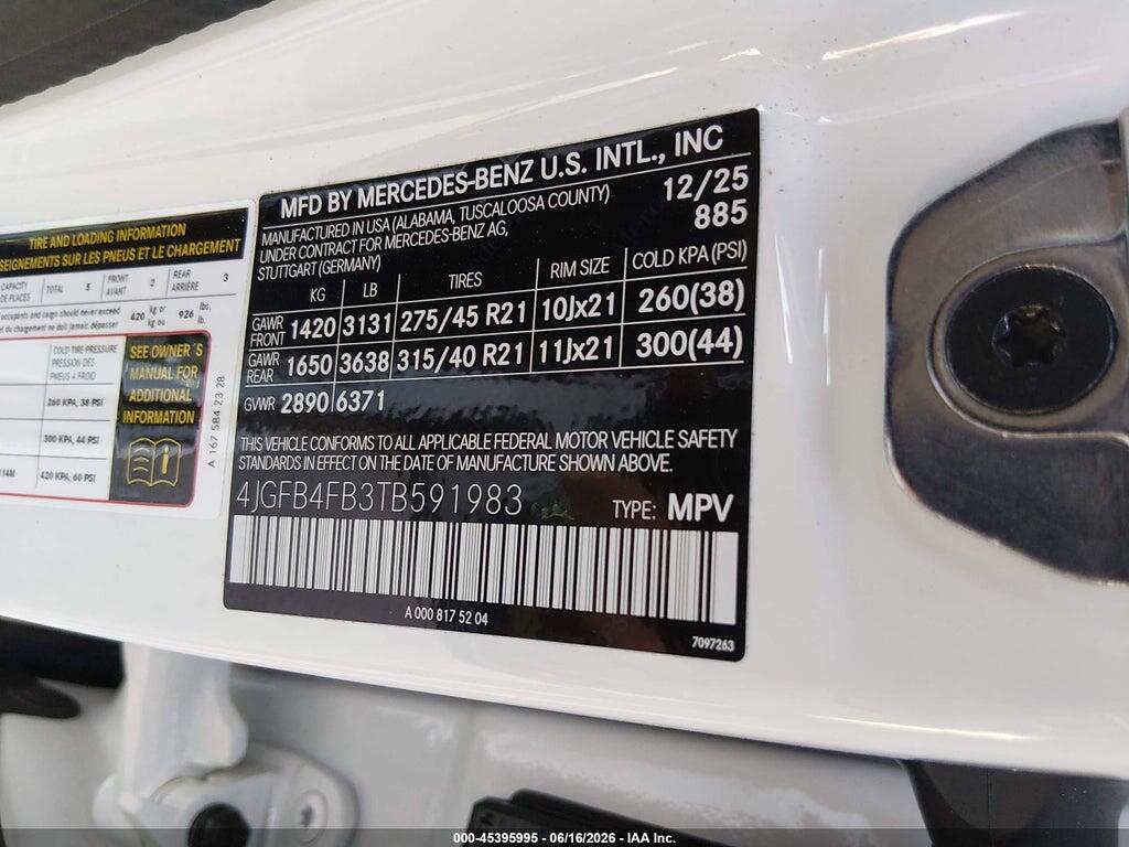 4JGFB4FB3TB591983 2026 MERCEDES-BENZ GLE 350 photo no. 9