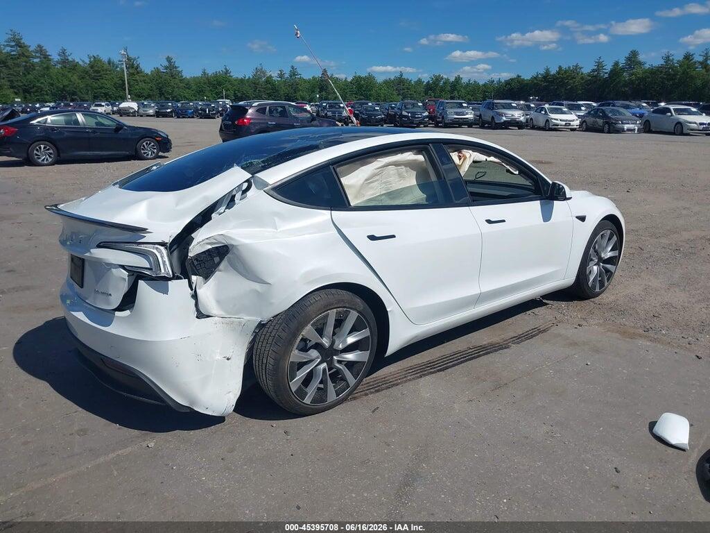 5YJ3E1EB3SF875365 2025 TESLA MODEL 3 photo no. 4