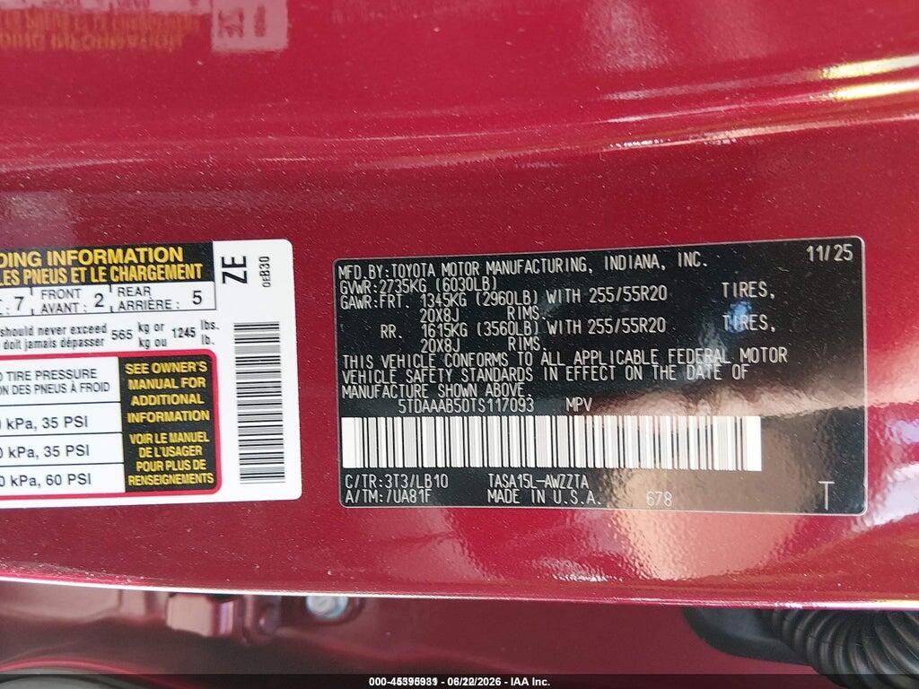 5TDAAAB50TS117093 2026 TOYOTA GRAND HIGHLANDER photo no. 9