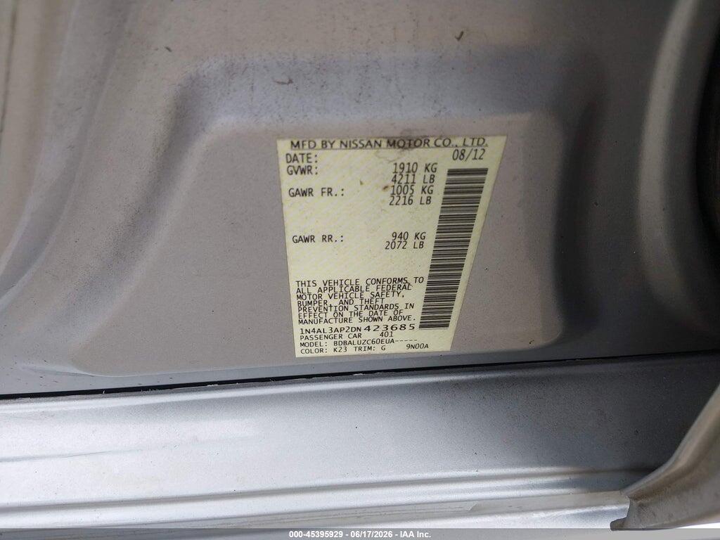 1N4AL3AP2DN423685 2013 NISSAN ALTIMA photo no. 9