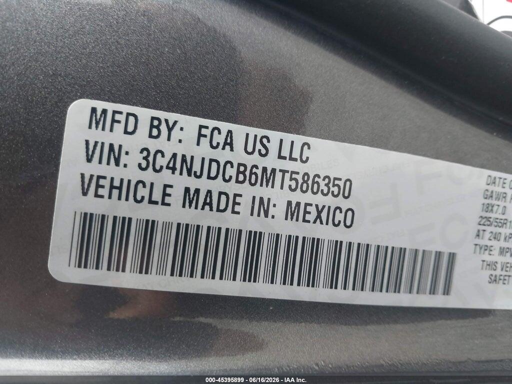 3C4NJDCB6MT586350 2021 JEEP COMPASS photo no. 9
