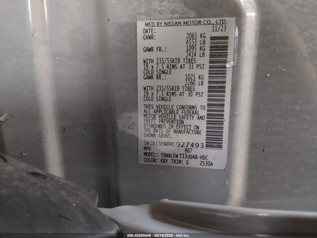 5N1BT3CA0PC927493 2023 NISSAN ROGUE photo no. 9