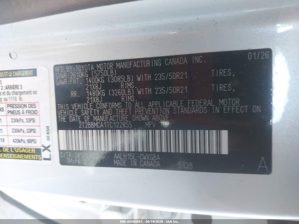 2T2BBMCA1TC122855 2026 LEXUS RX 350H photo no. 9
