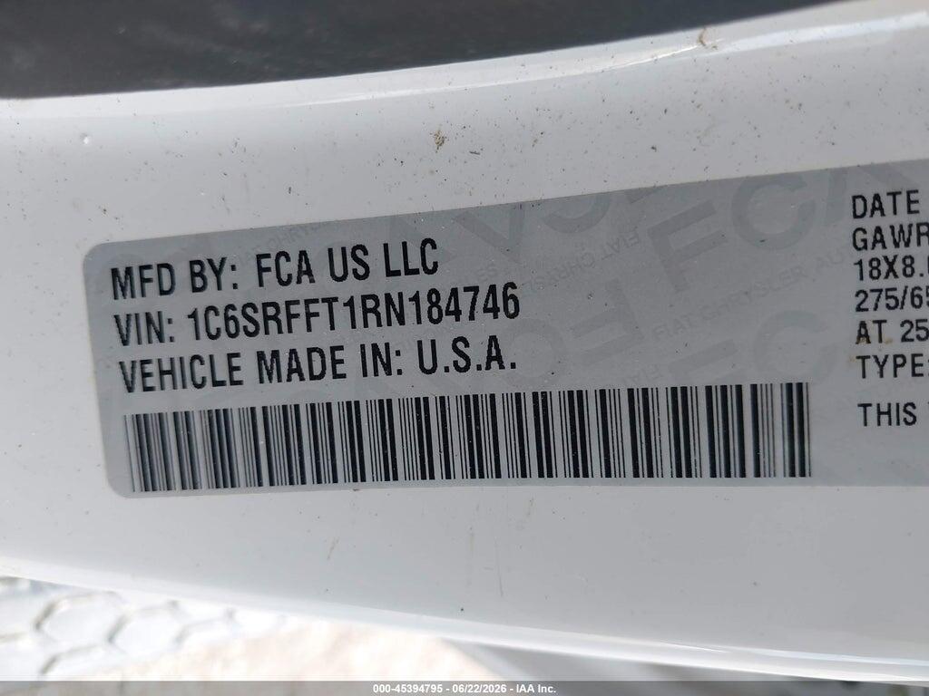 1C6SRFFT1RN184746 2024 RAM 1500 photo no. 9